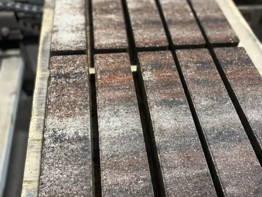 Тротуарная плитка Паркет 400х80 №14 "Красный агат", фактура гладкий, гранитная, мрамор, высота 60 мм-7
