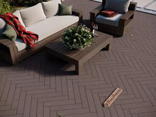  Паркет 400х80 Коричневый